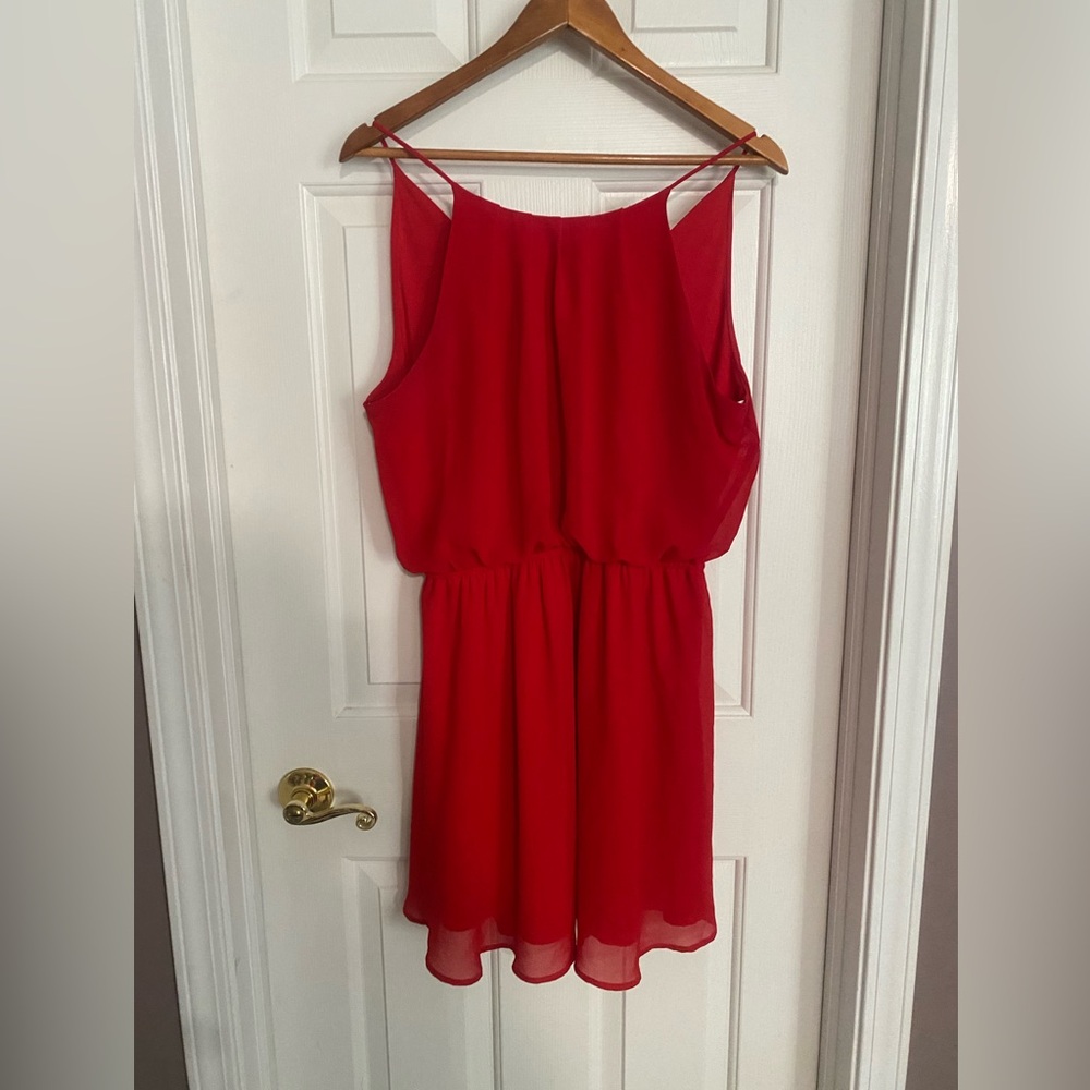 Red summer dress, very comfy